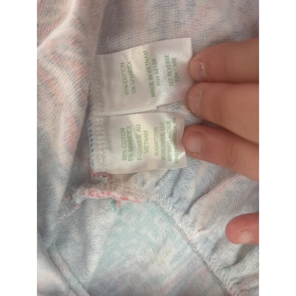 Lilly Pulitzer Girls XS (2-3) Let Minnow Multicolor Cotton Blend Long Sleeve Pep - Picture 4 of 5